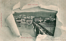 CPA    ALLEMAGNE---GRUSS AUS LINZ---1900 - Linz A. Rhein