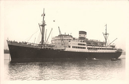 GENERAL LECLERC * Carte Photo * Bateau Cargo Paquebot Commerce Marine Marchande ? Compagnie Chargeurs Réunis CR - Comercio