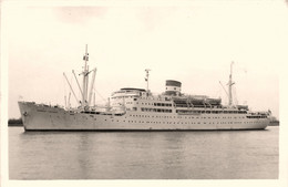 GENERAL LECLERC * Carte Photo * Bateau Cargo Paquebot Commerce Marine Marchande ? Compagnie Chargeurs Réunis CR - Handel