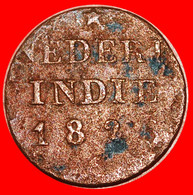 • LION (1822-1836): NETHERLANDS EAST INDIES ★ 1/4 STUIVER 1826!  LOW START ★ NO RESERVE! - Dutch East Indies