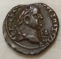 EGYPT, Alexandria. Vespasian, With Titus As Caesar. AD 69-79. BI Tetradrachm (25mm, 10 G, .). Dated LB - The Flavians (69 AD Tot 96 AD)