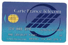 # Carte A Puce Divers Carte France Telecom International   - Tres Bon Etat - -  Schede Di Tipo Pastel   