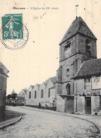 78 Yvelines Beynes L'église L Affiche Lu Lefèbvre Utile Env à Héroult Evreux 1911 - Beynes