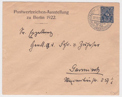 88879 DR Ganzsachen Umschlag PU75 Berlin Postwertzeichen Ausstellung 1922 - Buste