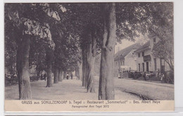 83669 AK Gruss Aus Schulzendorf Bei Tegel - Restaurant 'Sommerlust' A. Neye 1910 - Other & Unclassified