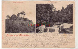 68120 Mehrbild Ak Gruss Aus Altstätten Burg Und Waldpark Schweiz 1900 - Altstätten