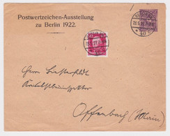 23427 DR Ganzsachen Umschlag PU71/C1 Berlin Postwertzeichen Ausstellung 1922 - Buste