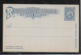 Bolivie - Entiers Postaux - Bolivie