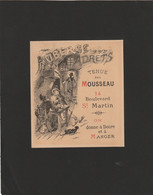 Carte Pub. (11 X 13cm.) Illustrée De L'Auberge Des ADRETS, 14 Bd St. Martin - Paris. Illustrée Par A. WILLETTE. (TTB) - Menus