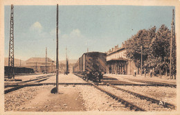 CPA 12 SEVERAC LE CHATEAU SEVERAC GARE ET LA SOUS STATION - Sonstige & Ohne Zuordnung