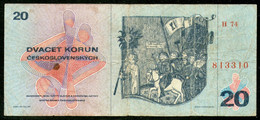 Czechoslovakia,20 Korun 1970,P.92b,as Scan - Tchécoslovaquie