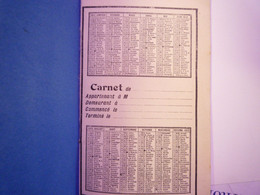 2021 - 2115  CARNET CALENDRIER  1912 Avec Table De Multiplication  -  TBE  (format 9 X 15cm)   XXX - Small : 1901-20