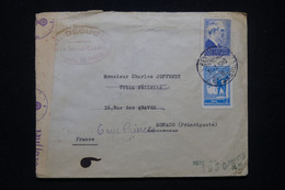 TURQUIE - Enveloppe De Istanbul Pour Monaco En 1943 Avec Contrôle Allemand - L 98965 - Covers & Documents