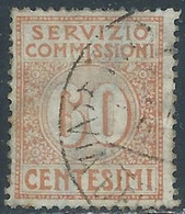 1913 REGNO SERVIZIO COMMISSIONI USATO 60 CENT - RE28-7 - Strafport Voor Mandaten