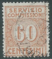 1913 REGNO SERVIZIO COMMISSIONI USATO 60 CENT - RE31-7 - Taxe Pour Mandats