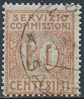 1913 REGNO SERVIZIO COMMISSIONI USATO 60 CENT - RE31-10 - Taxe Pour Mandats