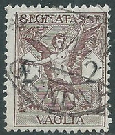 1924 REGNO SEGNATASSE PER VAGLIA USATO 2 LIRE - RE31-7 - Strafport Voor Mandaten