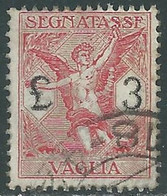 1924 REGNO SEGNATASSE PER VAGLIA USATO 3 LIRE - RE31-7 - Taxe Pour Mandats