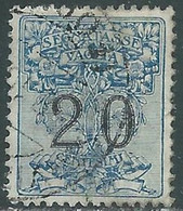 1924 REGNO SEGNATASSE PER VAGLIA USATO 20 CENT - RE31-6 - Impuestos Por Ordenes De Pago