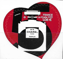 France 2021 Neuf ** Autoadhésif    Coeur N° 5 Chanel  à 1,08 € - Autoadesivi