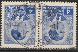 KINGDOM Yugoslavia ☀ 1939-1940 Peter 4din Good Postmark Pmk DOBOVA Slovenia Brežice Styria Čatež Krško East Slovenija B - Usados