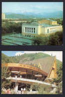 Kazakhstan 1989. Alma-Ata. Academic Opera And Ballet Theater & Restaurant "Samal" 2 Postcards** - Kazajstán