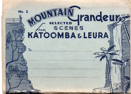 Booklet,Carnet - Mountain Grandeur From Katoomba & Leura / 12 Older Pictures - Autres