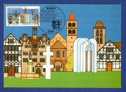 BRD 1986  Mi.Nr. 1271 , 1250 Jahre Bad Hersfeld - Hagenbach Maximum Card - Erstausgabe Bonn 13.02.1986 - 1981-2000