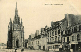 Hennebont * La Place De L'église * Hôtel Des Postes * Ptt - Hennebont