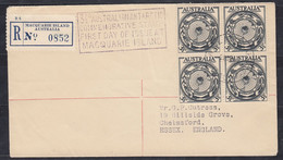 AAT 1954 Australia South Pole Discovery 1v Bl Of 4 On Reg.FDC Macquarie Island (see Descr) (52331) - FDC