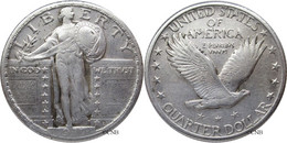 États-Unis - Quarter Dollar Standing Liberty 2° 1917 - TTB/XF45 - Mon3698 - 1916-1930: Standing Liberty
