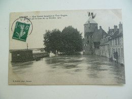 CPA / Carte Postale Ancienne / Nièvre 58 / NEVERS La Tour Goguin Crue De 1907 - Nevers