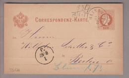 Tschechien Heimat Haindorf 1887-08-26 Hejnice Ganzsache Nach Berlin - ...-1918 Prephilately