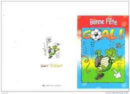 Grande Double Cpm - Bonne Fête Goal ! TORTUE Ballon Football Chaussures  Crampons - Turtles