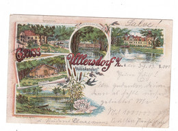 0-8921 JÄNKENDORF - ULLERSDORF, Lithographie 1899, Restauration, Schloss, Park.... - Goerlitz