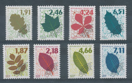 Préos N°232-239 Série Feuilles D'arbres 8 Valeurs ZP232B - 1989-2008