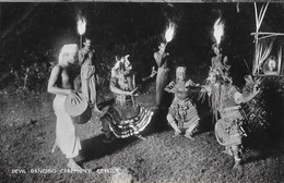 Ceylan: Devil Dancing Ceremony (Danse Du Diable) Plâté Ltd, Ceylon - Carte N° 55 Non Circulée - Azië