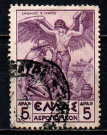 GRECIA - 1935 - DEDALO PREPARA ICARO PER IL VOLO - USATO - Used Stamps