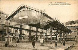 Beaurepaire * La Nouvelle Halle Construite En 1913 * Halles Place * Coiffeur * Café Du Commerce - Beaurepaire