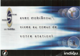 F114 / CARTE Publicitaire Advertising Card Cart' Com CPM Cartcom PUBLICITE Téléphonie MOBISNOW INDIQU Itinéris - Health