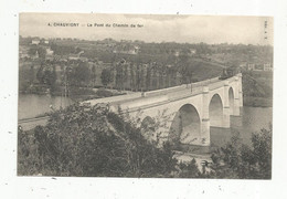 Cp, 86 , CHAUVIGNY , Le Pont Du Chemin De Fer  ,train , écrite - Chauvigny