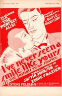 FILM THE PERFECT ALIBI - JE N'AI JAMAIS VU UN SOURIRE - DESSIN ART DECO JACQUES BOULLAIRE - SUPERBE - 1930 - Componisten Van Filmmuziek