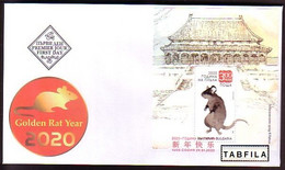 BULGARIA - 2020 - Chinese New Year Of The Rat - Bl FDC - Neufs