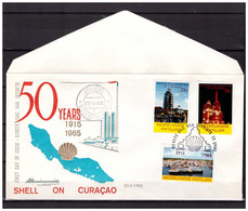 Antillen / Antilles 1965 FDC 36-3M 50 Year Oil Industry On Curacao Oilrefinery ( 1 ) - Curacao, Netherlands Antilles, Aruba