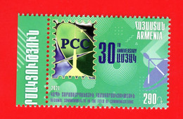 Armenien/Armenie/Armenia 2021, PCC, 30th Ann. Of The Foundation Of The RCC, Space - MNH - Armenia