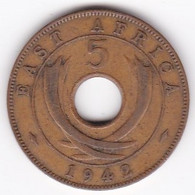 East Africa 5 Cents 1942 George VI, En Bronze , KM# 25 - Britische Kolonie