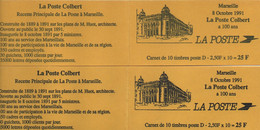 France Maury Carnet 489A/B (Yvert 2712-CP1 & C1) ** Marianne Briat Centenaire De La Poste Colbert à Marseille(la Paire) - Markenheftchen