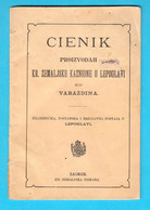 PRICE LIST OF THE ROYAL PENITENTIARY IN LEPOGLAVA NEAR VARAZDIN ... K.u.K. Austria-Hungary Publication 1900's * Croatia - Otros & Sin Clasificación