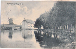 FÜRSTENWERDER Uckermark Windmühle Auf Anhöhe Wassermühle Nebenan Nahe Woldegk Mecklenburg 3.6.1914 Gelaufen - Prenzlau