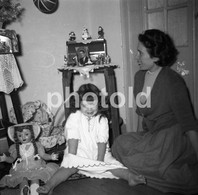 1953 DOLL POUPEE GIRLS BOYS CHRISTMAS NATAL LISBOA LISBON PORTUGAL 60mm NEGATIVE SET NOT PHOTO NEGATIVO NO FOTO - Ohne Zuordnung